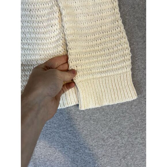 Madewell Breezeway Pullover Sweater Womens XS Ivory‎ Knit V Neck Top - Picture 4 of 7